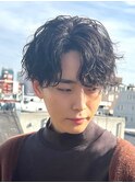 センターパートニュアンスパーマシャドウパーマフェザーパーマ