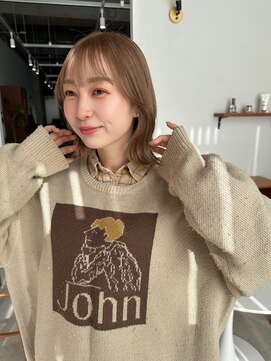 ルッチ 立川(LUCCI) 【yuma】ボブカット/ハイトーン/ベージュ