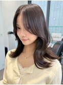 韓国ヘア/レイヤーカット/顔まわりカット/小顔ヘア/前髪カット
