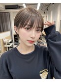 コンパクトマッシュ#グレージュ#髪質改善#キッズカット