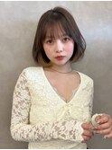 ハイレイヤー/ミディアム・ボブ/20代/30代/顔周り・フェイス