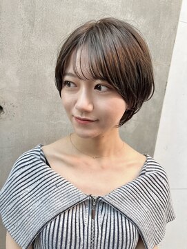 ティーヘア トナリ(t.hair tonari) 20代小顔マッシュショート/シースルーバング/透明感ヘアカラー