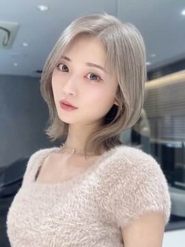 アスター 天神大名店(Aster) 福岡で叶う/オリーブグレー/小顔に見えるヘア/ココアベージュ