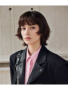 ショートカットボブショートヘアハンサムショートミニボブ