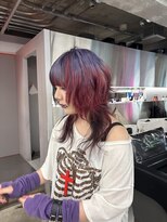 オーン 渋谷(OOn)&nbsp;パープル×レッドのデザインウルフ