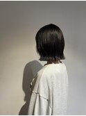 ぷつっと外はねボブスタイル