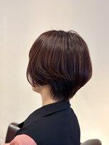 アンプリュス リアン(1+ Unplus lien)&nbsp;ピンクベージュ前下がり大人ショート/ブリーチなしカラー/亀戸