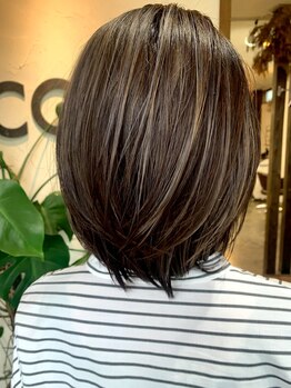 コジヘアー(CO ZI HAIR)の写真/《脱☆白髪染め》白髪を活かす白髪ぼかし◎ハイライトで大人女性のお悩みに寄り添い、輝くスタイルへ♪