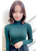 ヘアーズ ベリー 香椎店(hairs BERRY)&nbsp;BERRY/ココアベージュ/美髪/ミディ/オーガニックカラー