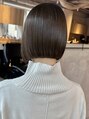 マッシュ チャヤマチ(MASHU chayamachi)&nbsp;カットラインをしっかり出したボブスタイル