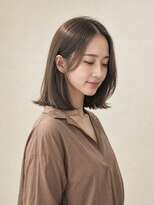 ページボーイ 高松レインボー店(PAGE BOY)&nbsp;ワンレングスミディアムボブ/無造作ニュアンス/小顔大人ボブ