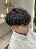 スペインカール/外国人風パーマ/ツーブロック/刈り上げ