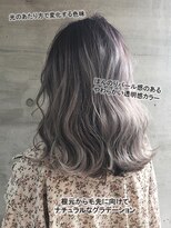 美容室 ファクト(fact)&nbsp;外国人風透明感☆ピンクグレージュボブ☆無造作カール10代20代