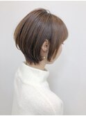 ○グレージュ×マニッシュショート