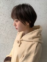 ベレーザ 渋谷(BELEZA)&nbsp;ba2613透明感マニッシュショートネイビーカラーフレンチボブ