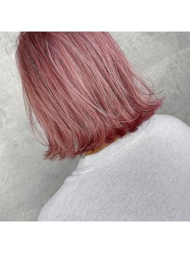 アンダーバーホワイト 天王寺阿倍野店(_WHITE) ふんわりペールピンクボブ