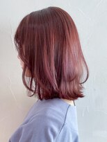 アイティー バイ アルバム 中野店(IT by ALBUM) カシスピンク_オリーブカラーハイライトカラー_ba307841