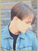 ジジバイワースホワイル(jiji by WORTH WHILE)&nbsp;スリークショートサイドグラデーション七三オールバック黒髪絶壁