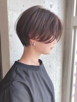 ヌイ 横浜(nui)&nbsp;丸みハンサムマッシュショート_大人ガーリーダークアッシュ