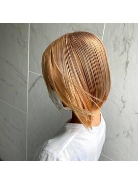 ボアップ 京橋店(boappu) #ハイトーンベージュ#インナーカラー#オレンジ