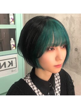 インク 渋谷(INK.) ボブ/フェザーバング/大人かわいい/グラデハイライト[渋谷]