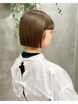 テトヘアー(teto hair)&nbsp;切りっぱなしボブ　ぱっつん　ストレート　ボブ