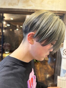 ヘアー クリエイト カルバリ(HAIR CREATE Calbari) アンブレラカラー×センターパート