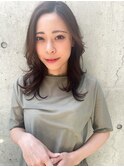 THOiRY【女性らしい柔らかヘア】似合わせ小顔艶髪ゆる巻きロング