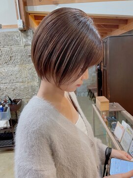 セル(CELL) チョコレートブラウン×ショートボブ