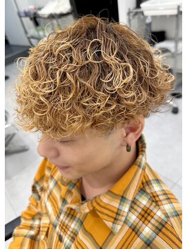 エース 栄矢場町店(Ace) 波巻きスパイラルパーマメンズマッシュツイストスパイラルパーマ