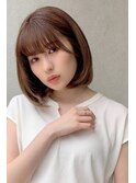 髪質改善カラー/プレミアムトリートメント/ボブ