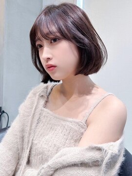 ロンド メリー 大宮(Lond merry) 顔周り/前髪カット×韓国風レイヤーカット×ボブ[ボブ]
