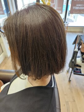 ヘアステージ ラプリュム(HAIR STAGE Ra Plume) 【RA　Plume】ふんわりショートボブ×マットグレージュ