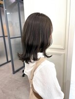 ヘッツ 仙台駅前店(HETTU)&nbsp;黒髪/グレーベージュ/レイヤーロング/前髪パーマ/仙台