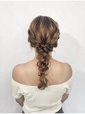 【ヘアセットサロンfrst】ふわふわ編み下ろし