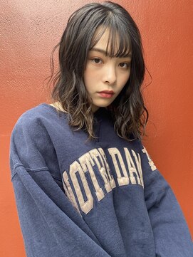 レオニード 表参道(LEONID) デジタルパーマで作るウェーブミディアムスタイル♪