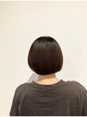 ボブ×縮毛矯正