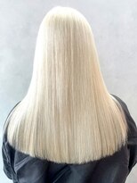 アルバム 池袋(ALBUM)&nbsp;マロンベージュ似合わせカットホワイトブロンド_ba539631