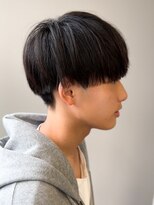 エルマーク 神戸三宮(L-MARK)&nbsp;黒髪マッシュナチュラルマッシュメンズヘア韓国ツーブロック