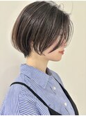 大人ショート/ショートボブ/センターパート/横浜