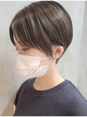 コンパクトショート/丸みマッシュ/ショートボブ/イルミナカラー