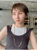 くびれヘア/アプリコットオレンジ/夏のヘアアレンジ/銀座