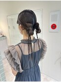 ヘアアレンジ/ヘアセット/カチモリ/結婚式お呼ばれヘア/韓国