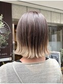 外ハネボブ×グラデーションカラー