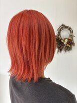ジェムヘアスタジオ 湘南平塚南口店(Gem Hair Studio)&nbsp;ビビッドオレンジで魅せる発色カラー【Gem 神原】