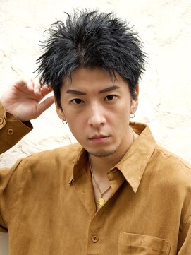 オーシャントーキョーオーバー 渋谷(OCEAN TOKYO OVER) メンズ波巻きツイスパニュアンススパイラルスパイキーショート