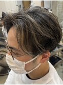 MEN’S HAIR/サーフカール/刈り上げセンターパート/守谷