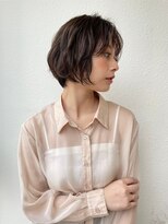 カバーヘア ブリス 戸田公園西口店(COVER HAIR bliss)&nbsp;ゆるウェーブ/ダークアッシュ/ショートボブ春カラーp戸田公園