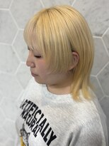 ヘアーサロンウル(hair salon ulu)&nbsp;抜きっぱなしブロンド×ウルフ