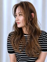 ヘアメイク ミチ 富田店(HAIRMAKE MICHI)&nbsp;【MICHI 富田店　古作蓮】ハイライト ロング ウェーブ ベージュ